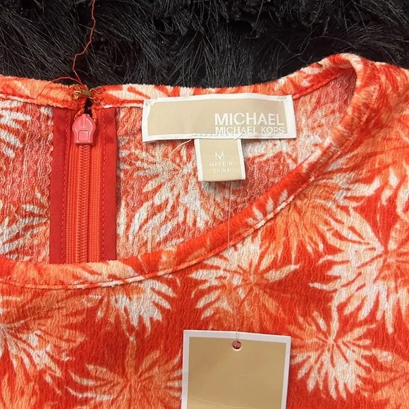 MICHAEL KORTS WOMEN PALM RUFLE  SLEEVE - Picture 2 of 8